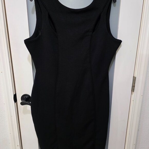 Kardashian Kollection Black Bodycon Dress XL | Cutout Front Detail - Picture 2 of 14